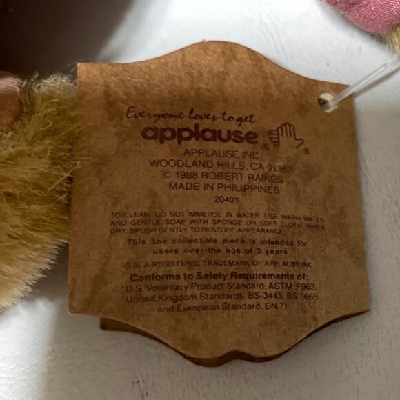 Brett Raikes Bears Collectible Vintage Brown Pink - Picture 9 of 9